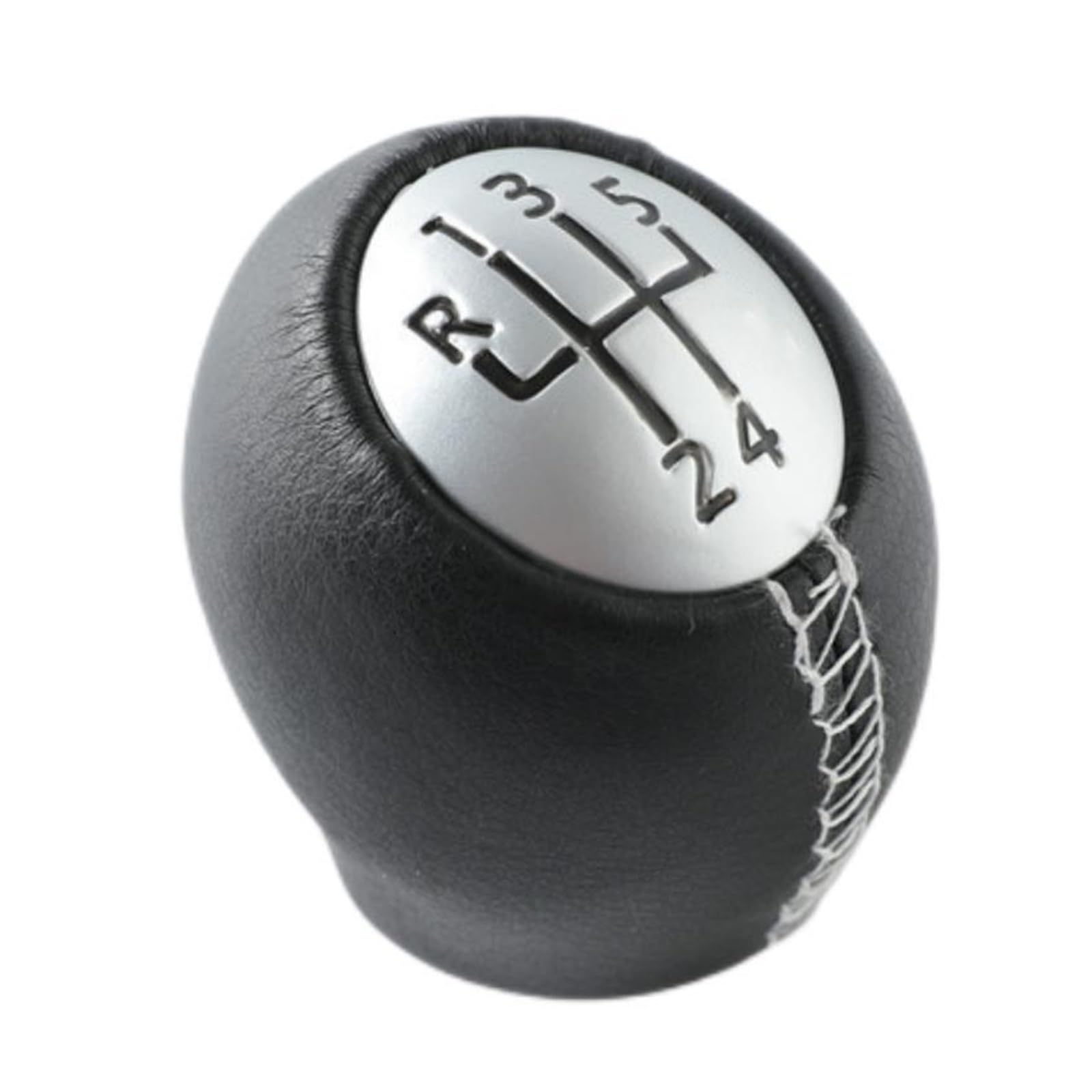 Kunyos Leatherwhite 5 Speed Upgrade Shift Knob For Vauxhall For Opel Movano Vivaro For Megane