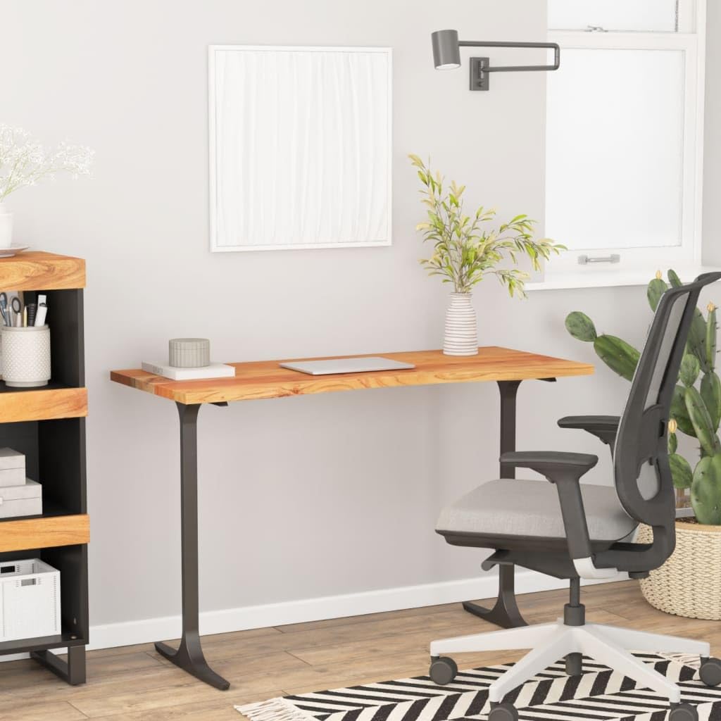 vidaXL Tablero de Escritorio Rectangular, Superficie de Mesa, Tablero de Trabajo Comedor, Superficie para Oficina, Madera de Acacia 120x60x2,5 cm