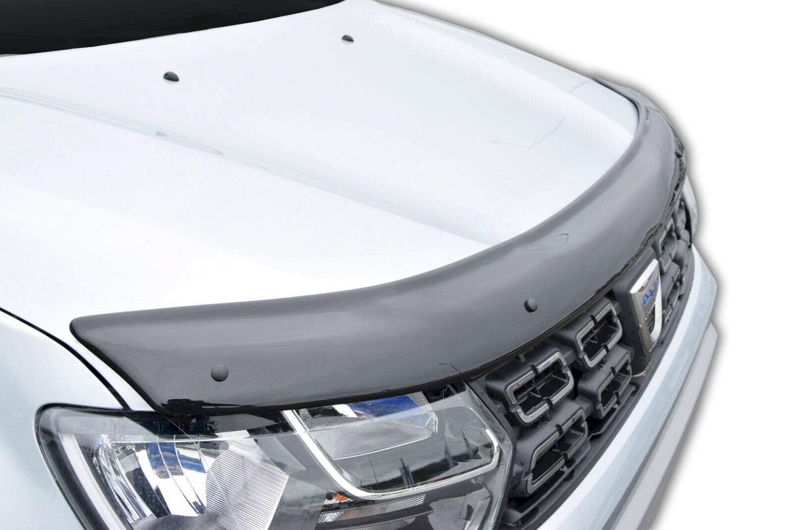 SCOUTT Deflettore Protezione Cofano per Dacia Duster 2017-2024, Migliora l'Aerodinamica dell'Auto, e Spoiler, Nero