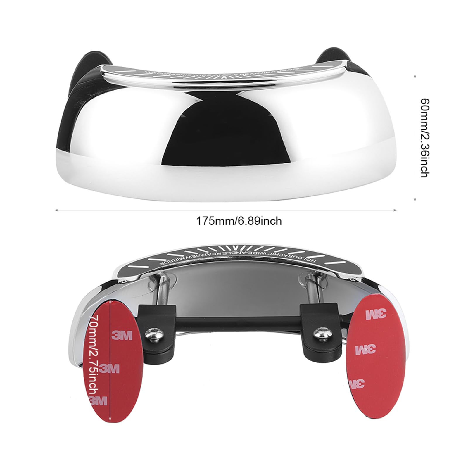 Miroir d'angle mort de moto, miroir d'angle mort 180 ° rétroviseurs réglables de sécurité de pare-brise pour XADV 750750 XL 650