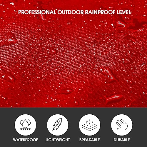 Unisex Rain Poncho for Adults, Hooded Waterproof Raincoat Jacket for Hiking, Camping and Outdoor4