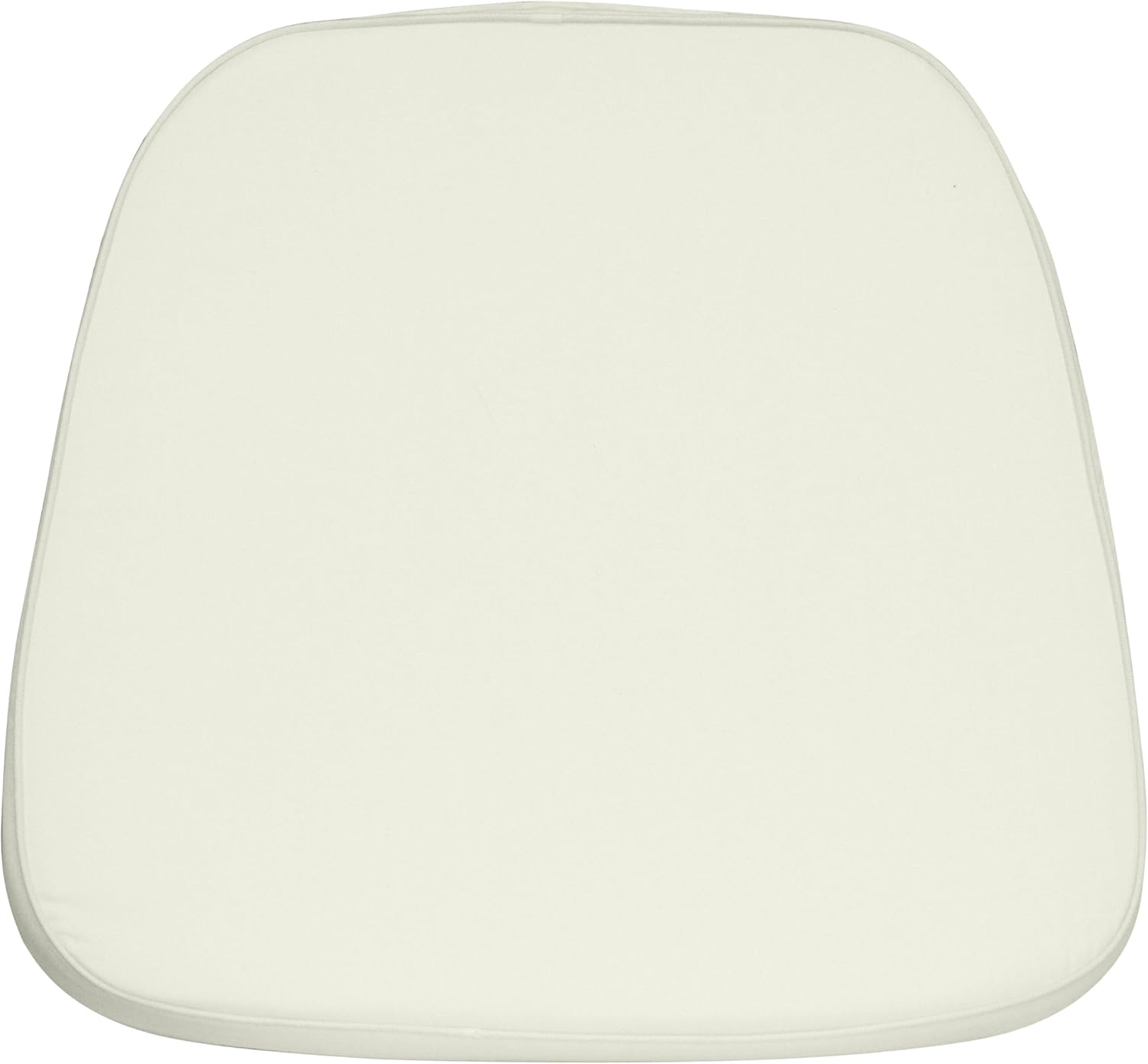 Ivory Fabric Chiavari Chair Cushion with Removable Cover