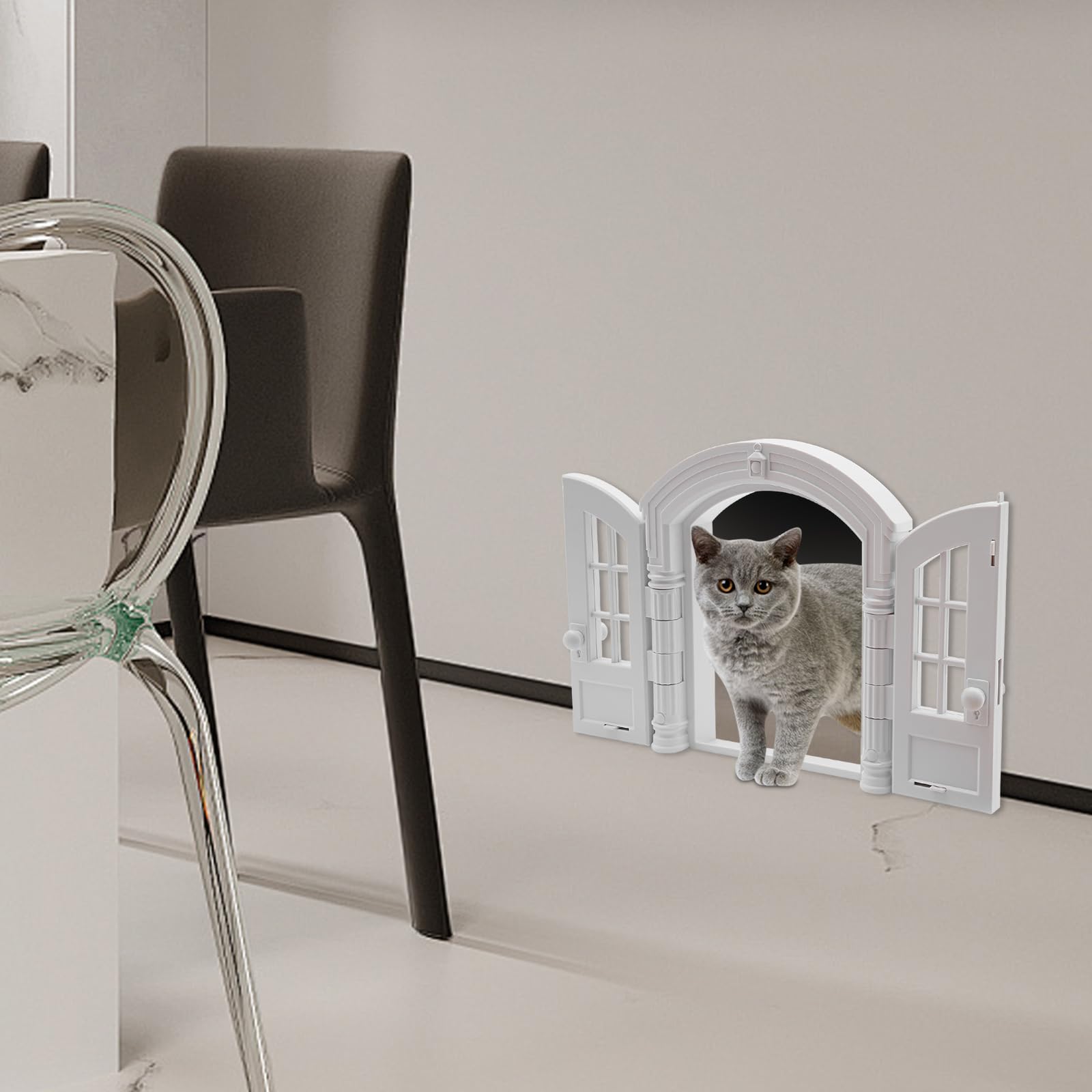 Porta per gatti, porta interna per gatti, 24 x 27,3 cm, per animali domestici di medie dimensioni