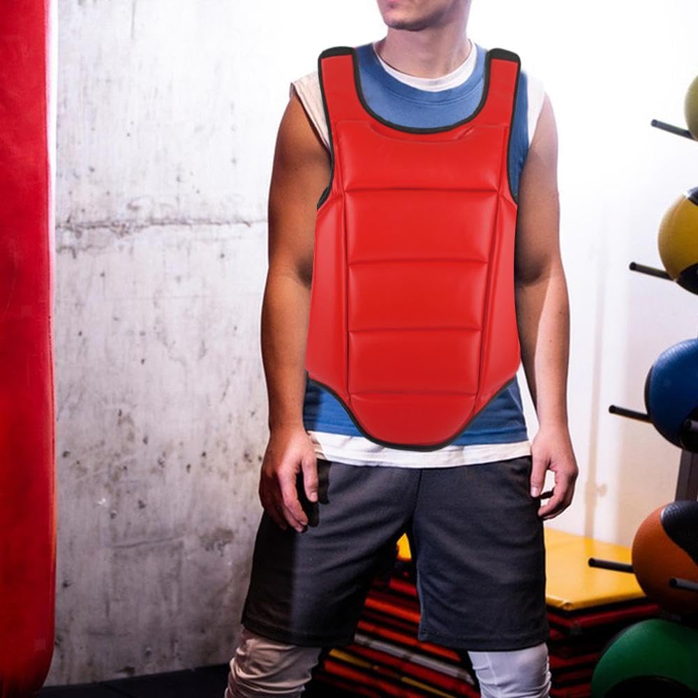 Protector de cuerpo de boxeo, almohadilla rellena de esponja, escudo ajustable para kickboxing MMA Muay Thai