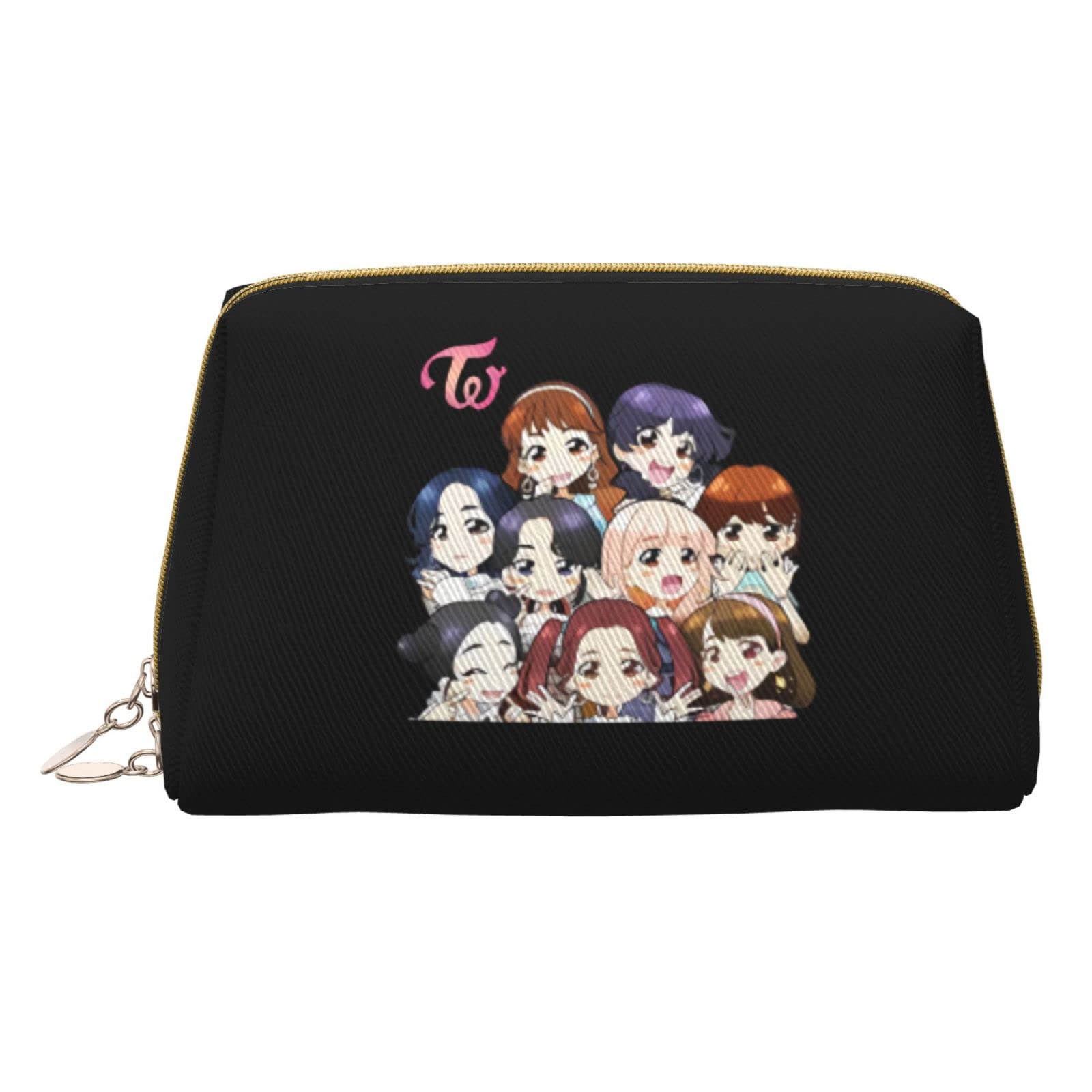 Amazon.co.jp: レザー Pu 化粧ポーチ Twice トゥワイス トラベルポーチ
