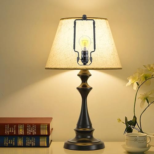 Miniatura 6 de Soporte de arpa de pantalla de lámpara de 7, 8, 9, 10 pulgadas, kit de arpa de lámpara ajustable, se adapta tanto a la barra de lámpara estándar