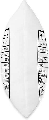 Miniatura 2 de Funny Mom Nutritional Facts Amazing Awesome - Almohada de 16 x 16 pulgadas, multicolor