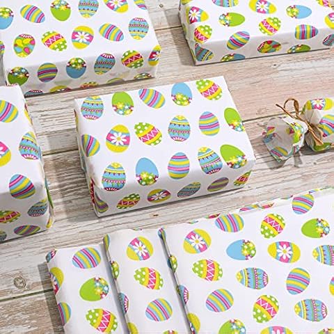 Whaline 100Pcs Easter Tissue Paper for Wrapping Cover