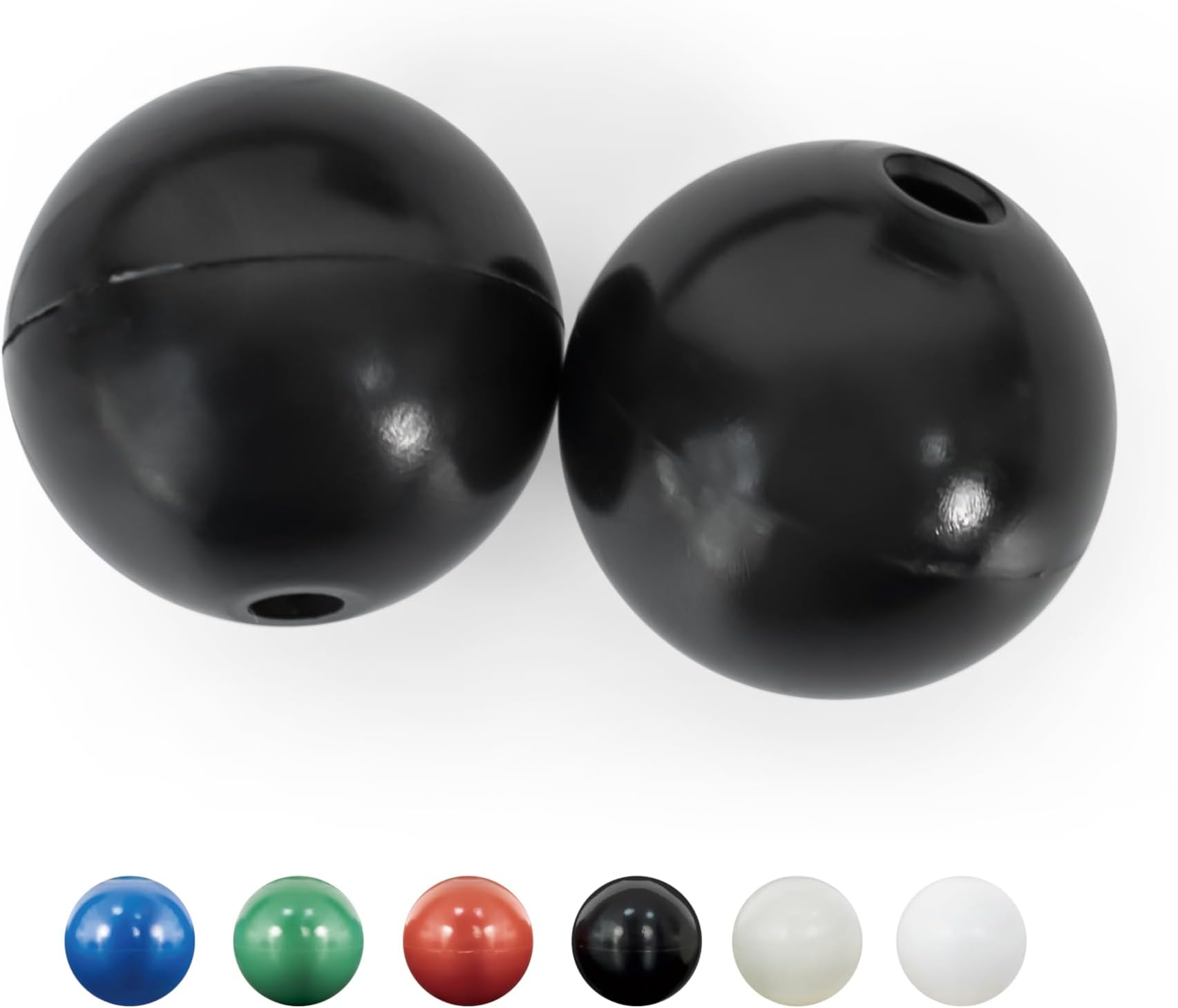 BLUEWING Outrigger Ball Stops 2pcs Fishing Rigging Ball Plastic Pair Outrigger Line Stop Ball Stoppers