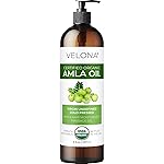 velona Amla Oil USDA Certified Organic - 8 Fl Oz | 100% Pure and Natural Carrier Oil | Extra Virgin, Unrefined, Cold Pressed