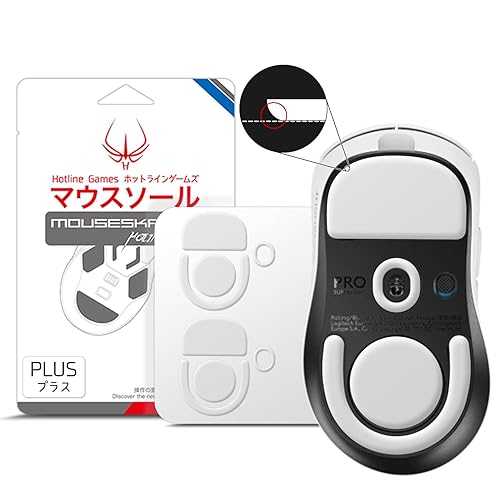 HOTLINEGAMES 2Sets 3.0 Plus Rounded Curved Edges Mouse Feet Skates Compatible with Logitech G Pro X Superlight 2 DEX Wireless Gaming Mouse feet Replacement (0.8mm, Smooth, PTFE) Pro Performance - For G PRO X Superlight 2 DEX