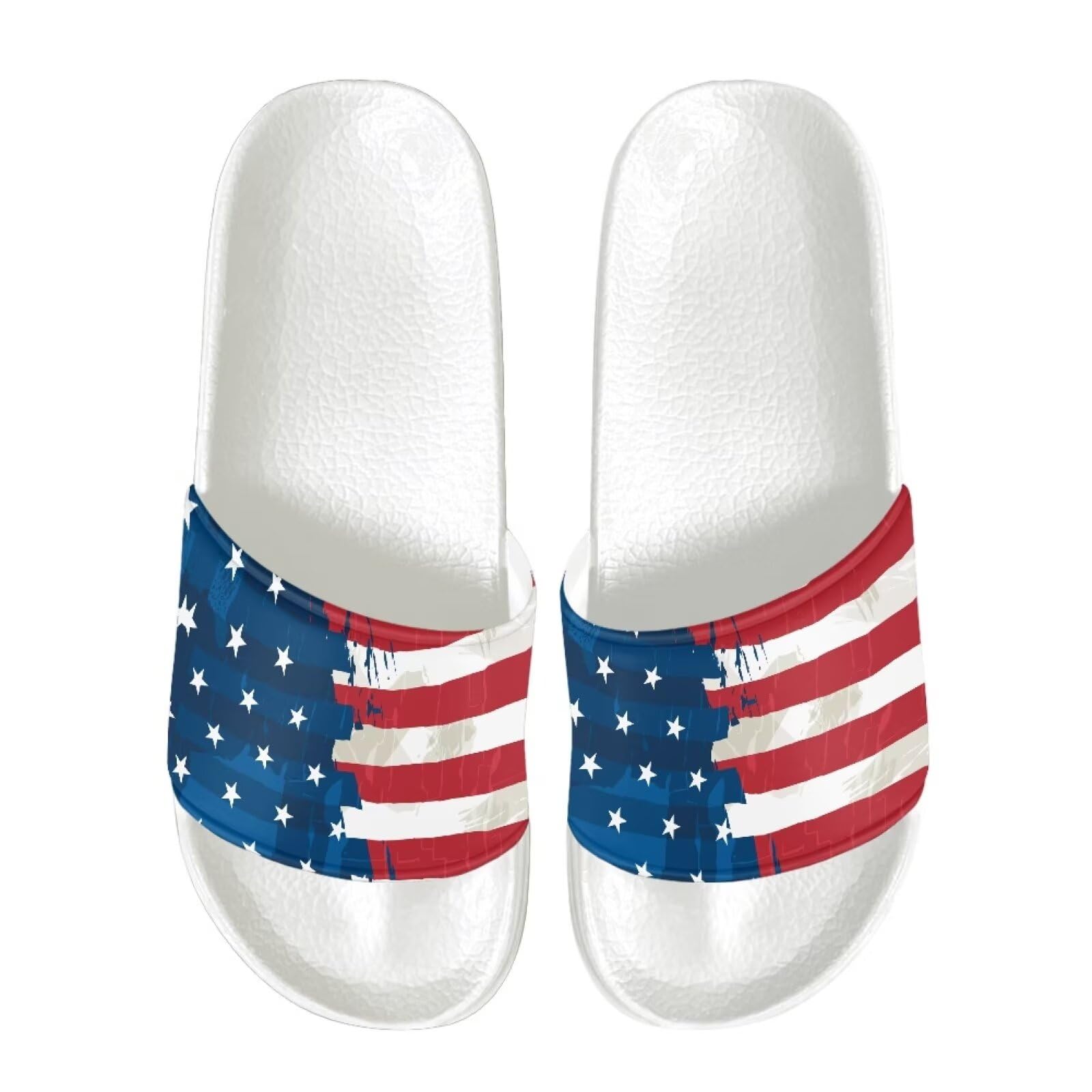 Vuriqeby 2025 New Cloud Slippers for Men Comfortable Summer Beach Sandals Fashion Lightweight Slip On Bath Slipper for Garden US 5-14 White Sole