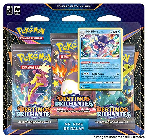 Triple Pack Pokémon Mr. Rime de Galar Destinos Brilhante
