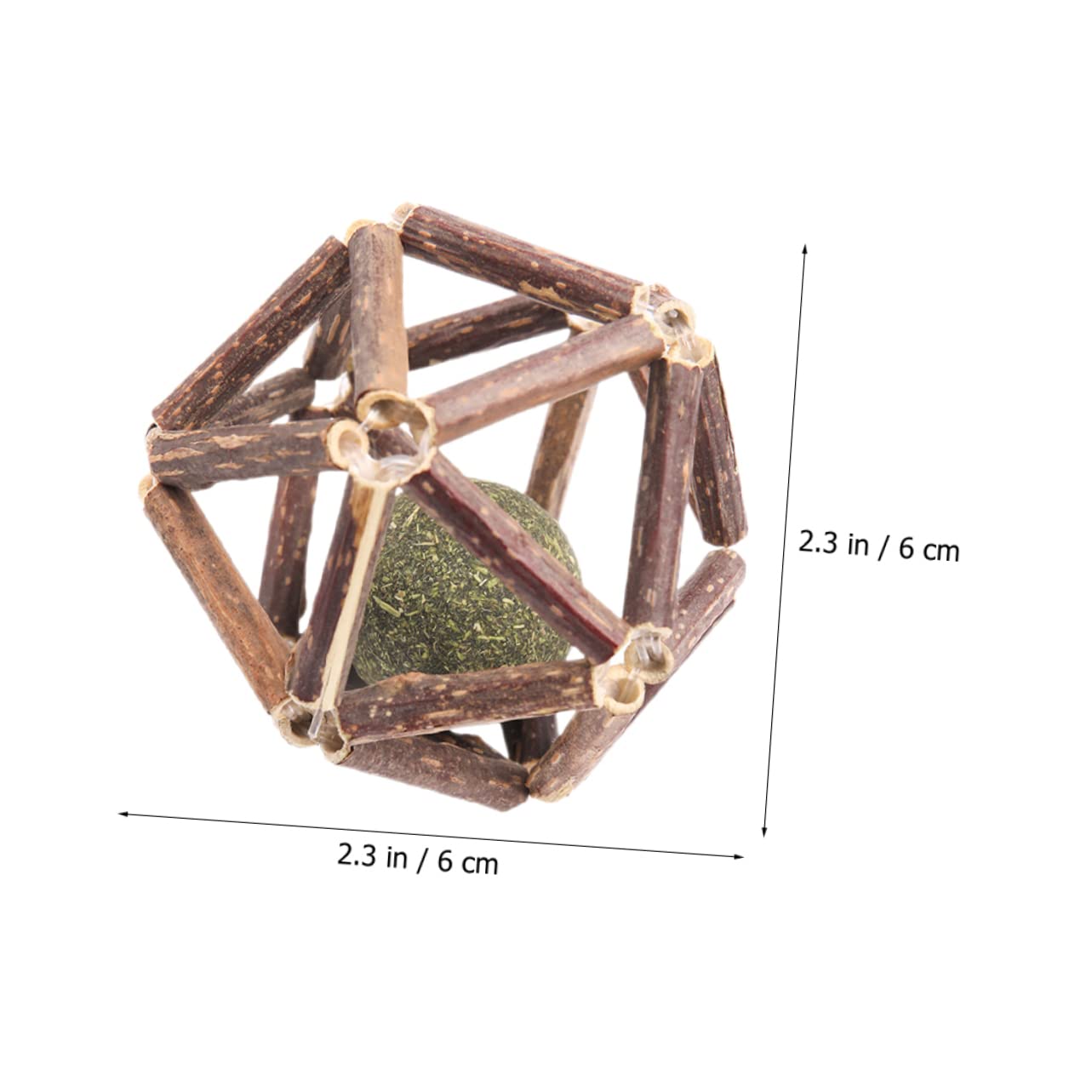 Kisangel 12piezas Juguetes De Molar para Gatos Catnip Bolas De Actinidia Polygama para Limpiar Dientes y Relajar Tu Mascota Juguetes Naturales para Gatos Medianos