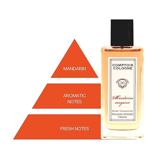 Miniatura 4 de Ruby Tangerine Intense - Colonia afrutada y vigorizante para hombres - Colonia para hombres de larga duración - Notas de mandarina y cítricos - 3.3