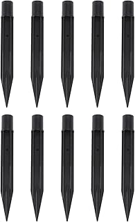 Beaupretty 10 pcs Plastic Ground Spikes Stake Solar Lights Stake Landscape Edging Stakes Corrosion Resistant Spikes Plug Replacement for Yard Patio Walkway Landscape Lawn