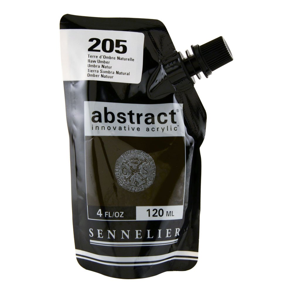 Sennelier Abstract innovative acrylic 120ml 4oz - Satin Raw Umber