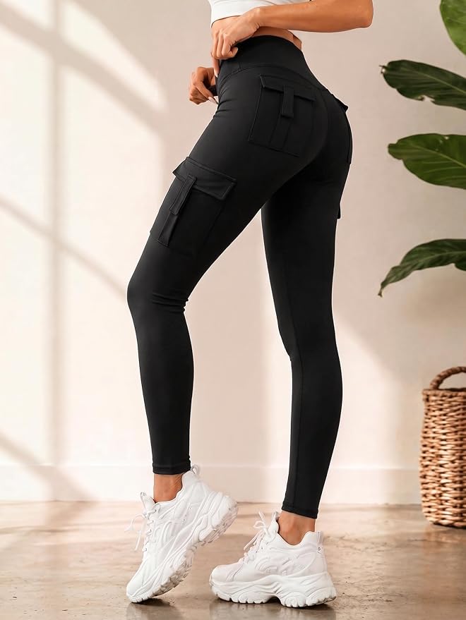 Leggings cargo camuflaje mujer cintura alta miniatura 3