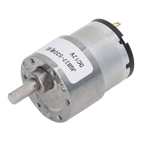 DC Geared Motor 12V CW CCW Self-Locking Gear Motor for Robotics, Automation & DIY Projects 45 RPM Fine Winding Electric Motor