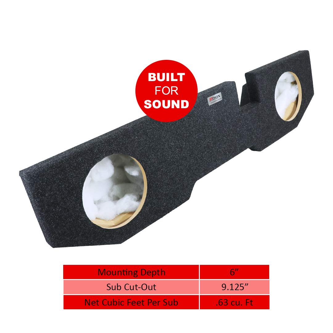 Bbox Dual 10 Inch Subwoofer Box Sealed Carpeted Subwoofer Enclosure