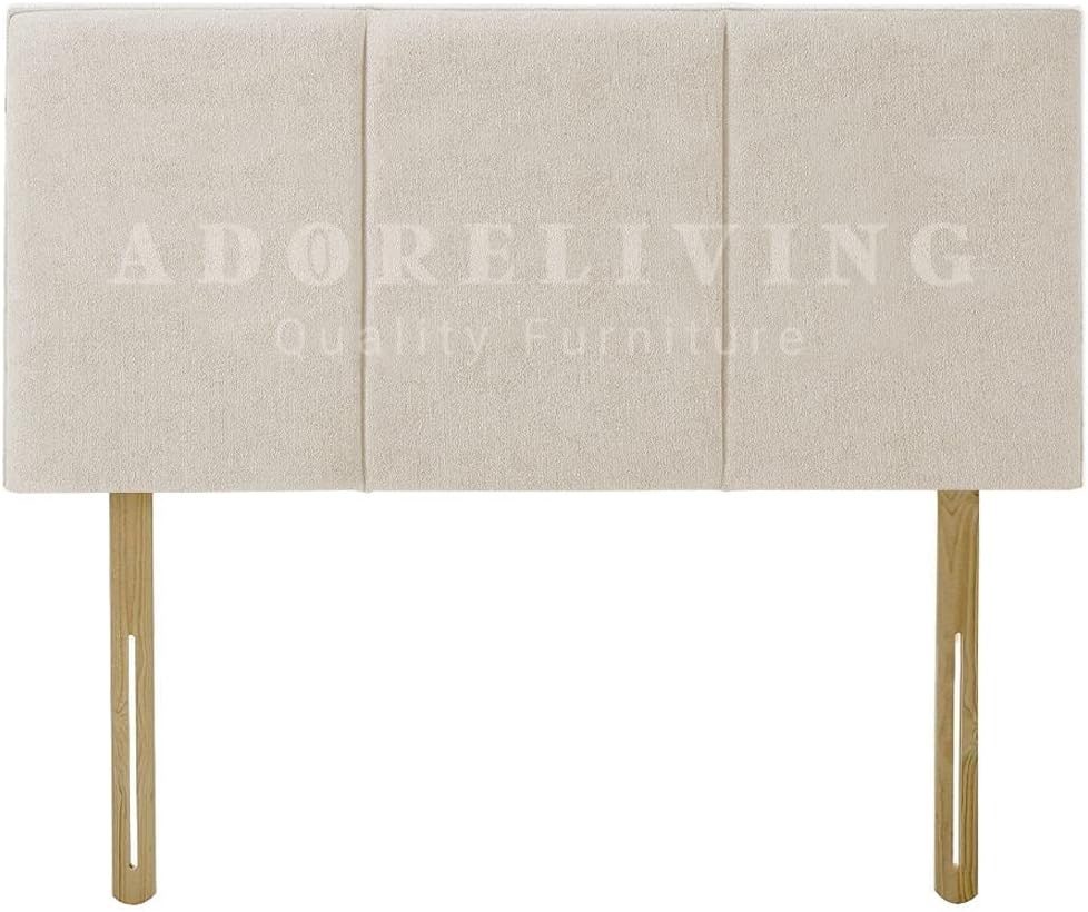 Serenity Headboards Divan Bed Headboard Alton Chenille 20 inch Height Padded Paneled Headboard