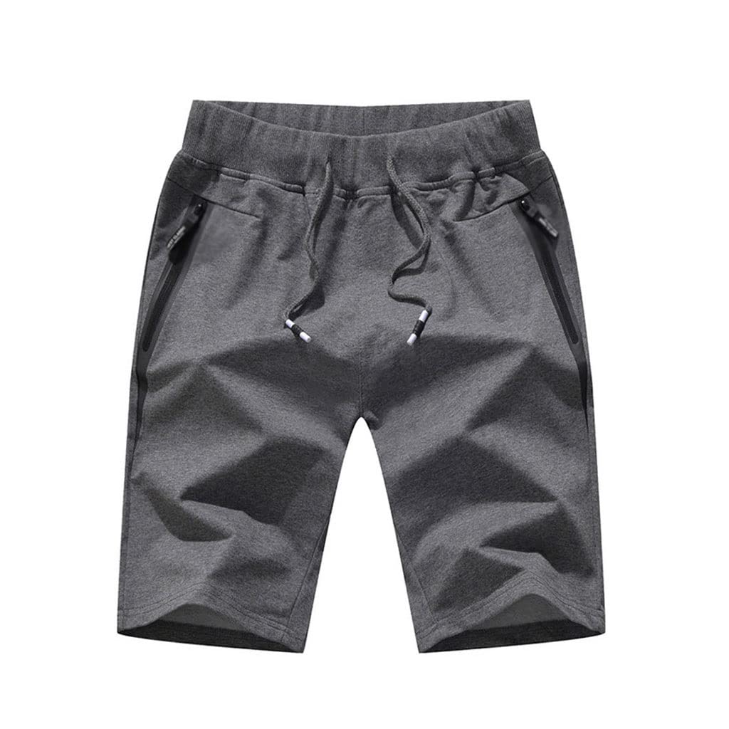 Short de jogging décontracté en coton pour homme stretch taille élastique