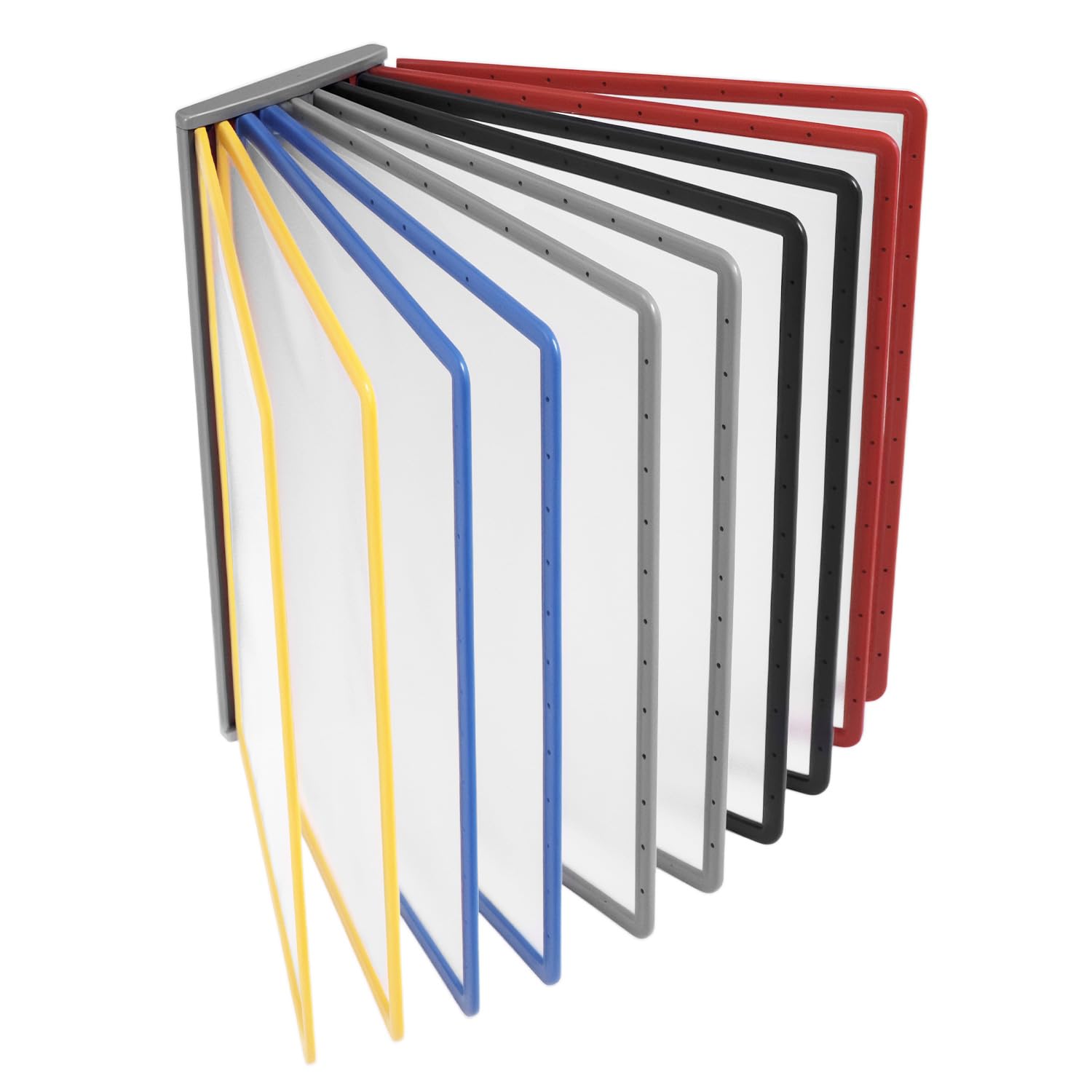 QWORK Système de Porte Document Mural 10 Panneaux d'Affichage A4