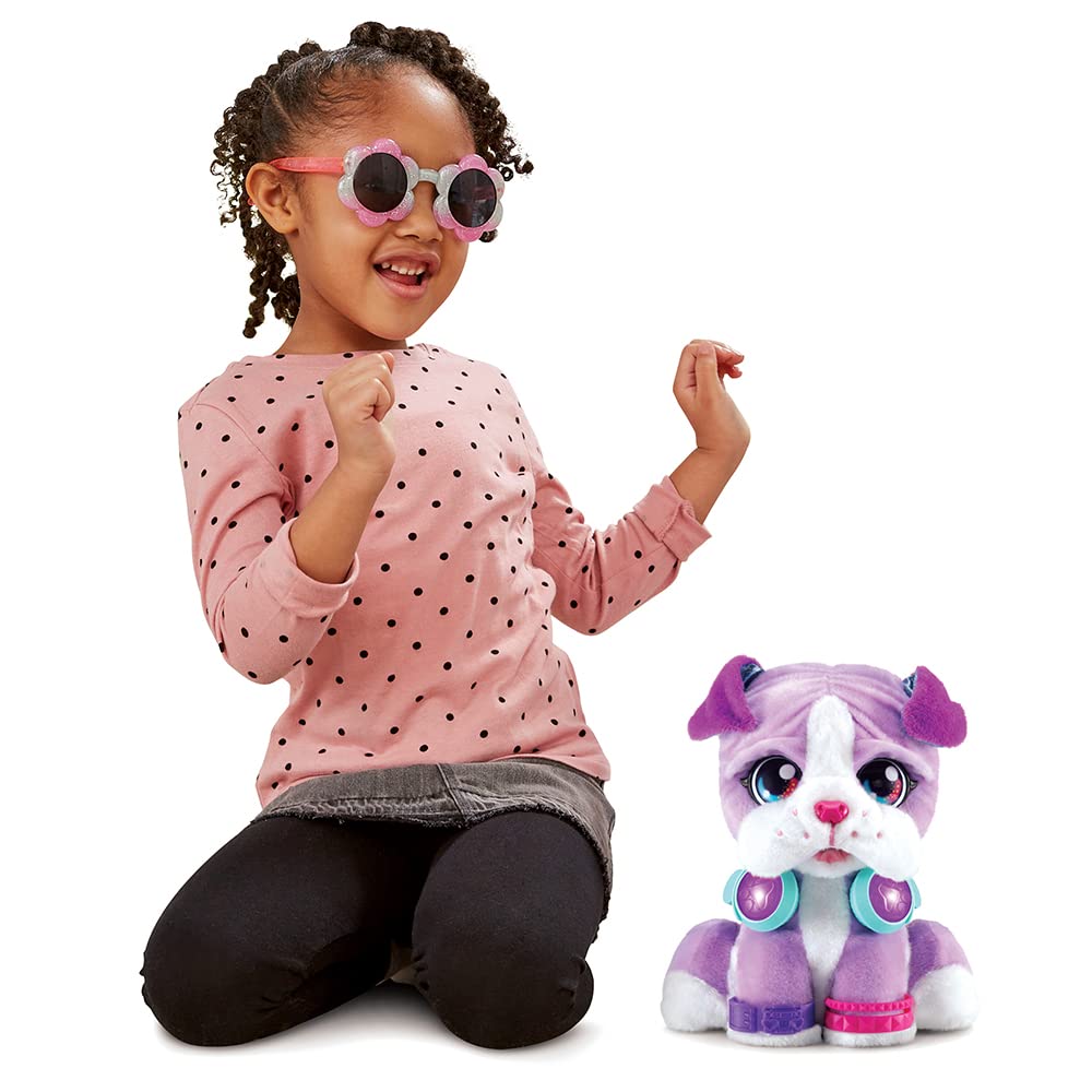 VTech – DJ Beat Boxer, Peluche Interactive, Jouet Chien Interactif, Jouet Beatbox – Dès 4 Ans - Version FR 551505 Multicolore