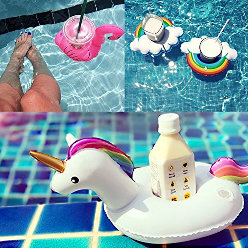 Yojoloin 7PCS Gonfiabile Pool Float Drink Cup