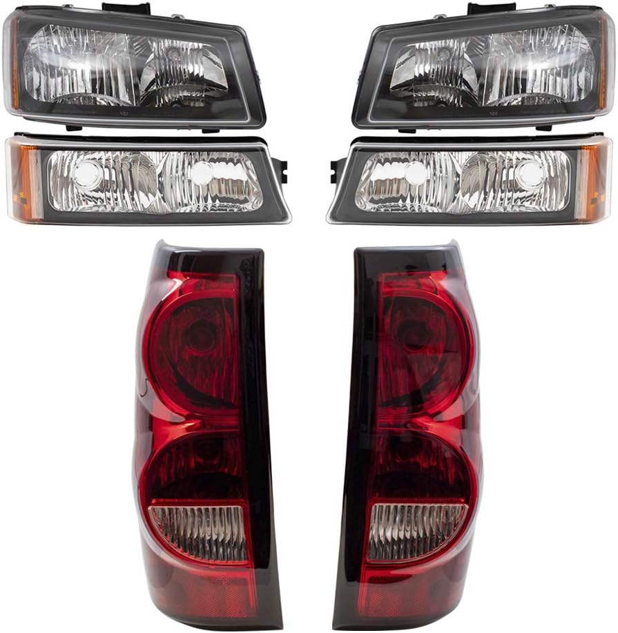 Brock Replacement 6 Pc Headlights Tail Lights & Park Signal Lamps