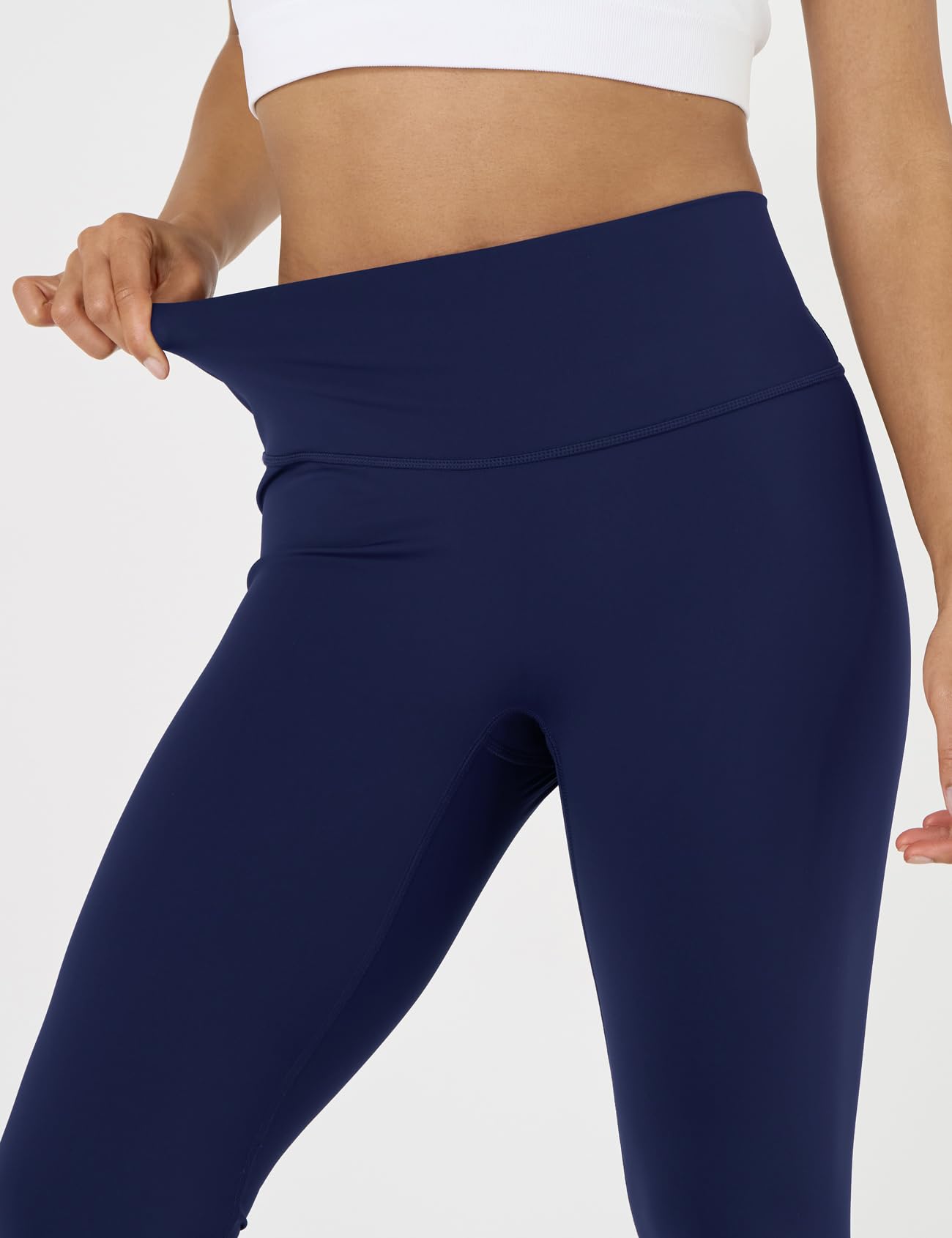 LAPASA Leggings Sportivi Yoga Donna L0A1/B1 - Pantaloni Lunghi Estivi Elasticizzati Tasche Laterali Opachi Vita Alta Push Up Contenitivi Aderenti Modellanti Snellenti Palestra Fitness Running