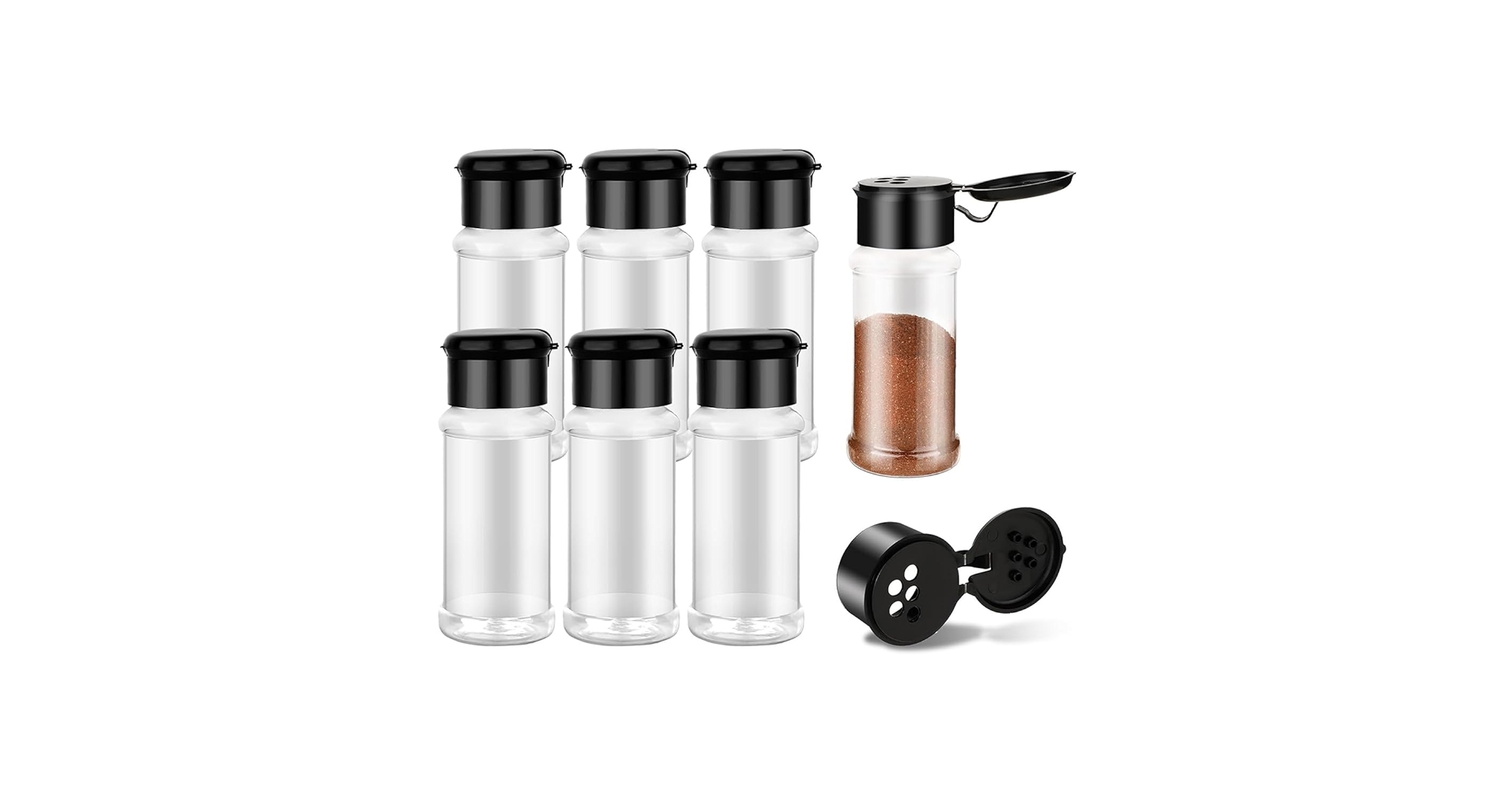 SOMATCH 粉末セット ボトル付き 楽天市場】小麦粉スパイスボトル タワー ホワイト ブラック 3234