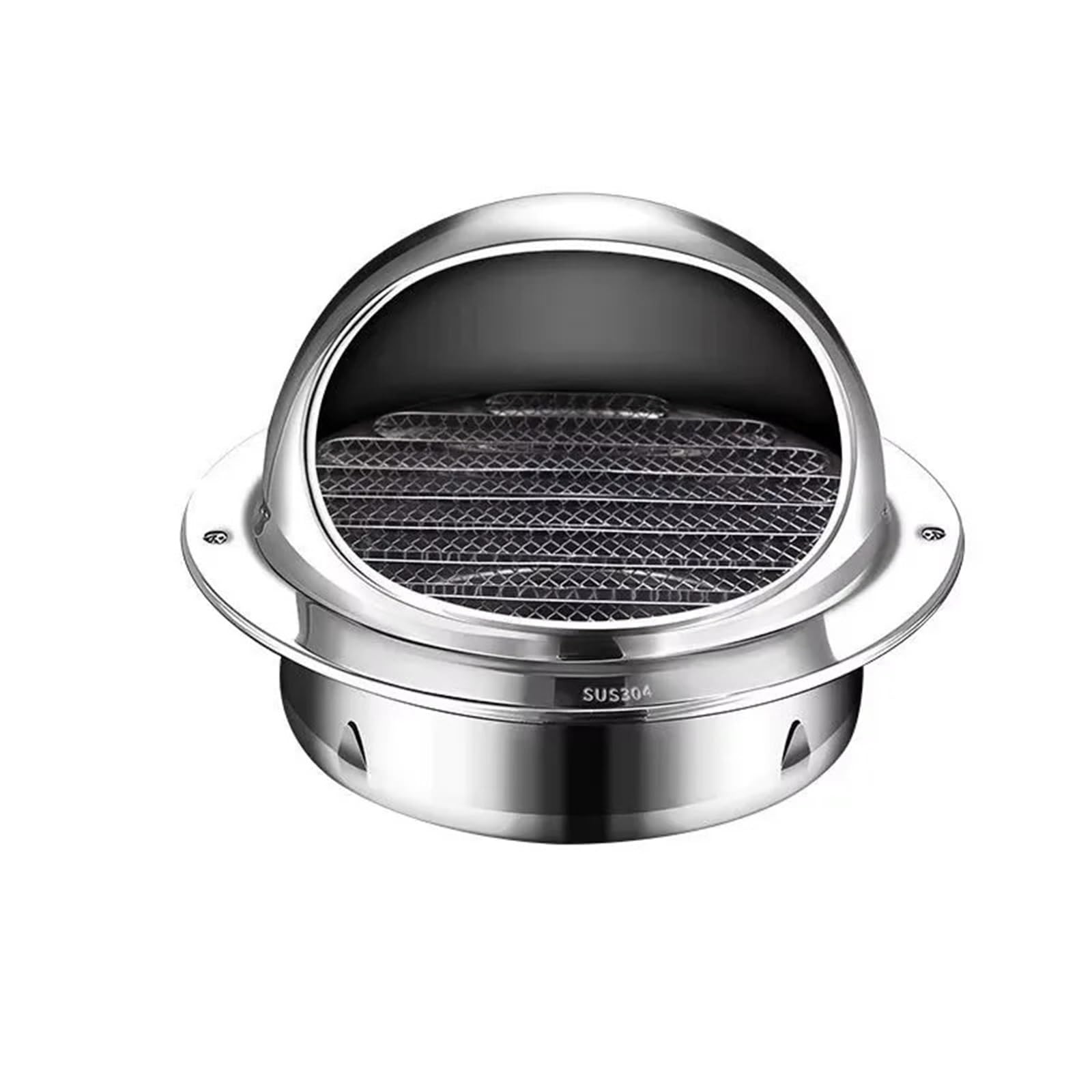 2pcs Exhaust Hood Wall Cover Port Bathroom Extractor Outlet Grille Louver Decoration for Ventilation(100mm)