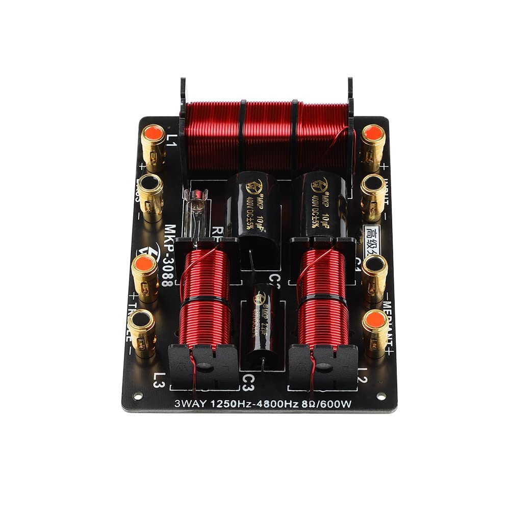Diviseur De Fréquence HiFi 3 Voies Sxdluzi - Crossover 250W, Réglable, Pour Haut-parleurs