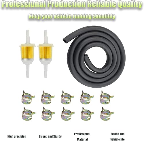 Miniatura 7 de Juego de línea de combustible de identificación de 532 pulgadas, línea de combustible de 6.6 ft6 pies, 532 pulgadas, 2 filtros de combustible de 14