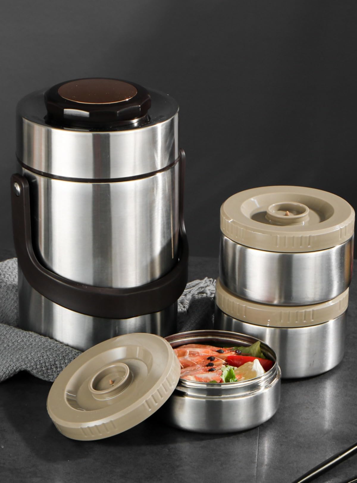 Amazon｜【Ptomoto】ランチボックス 保温弁当箱 大容量 2 段 / 3 段