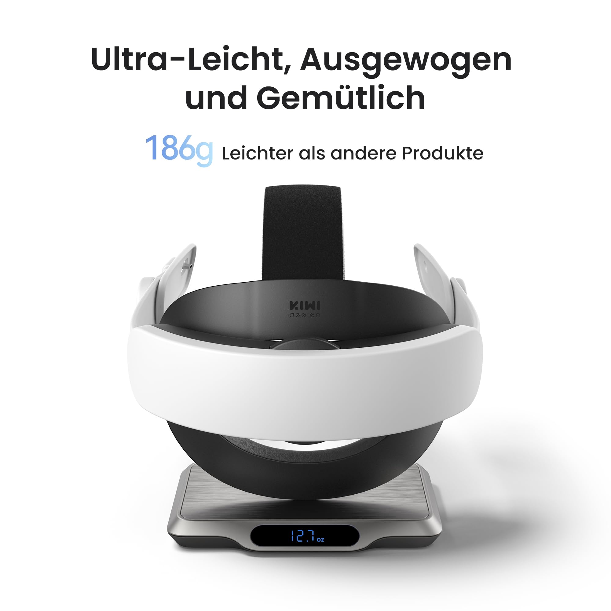 KIWI design K4 Boost Komfort Head Strap mit Akku Kompatibel mit Meta Quest 3/Quest 3S