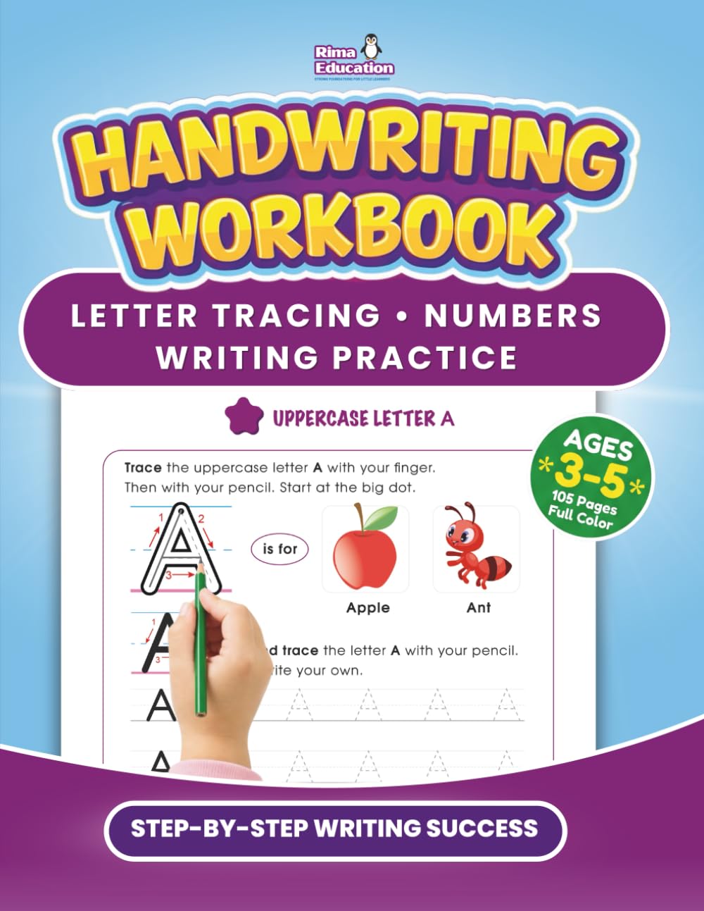 Handwriting Workbook for Kids Ages 3–5: Letter Tracing and Preschool Writing Practice