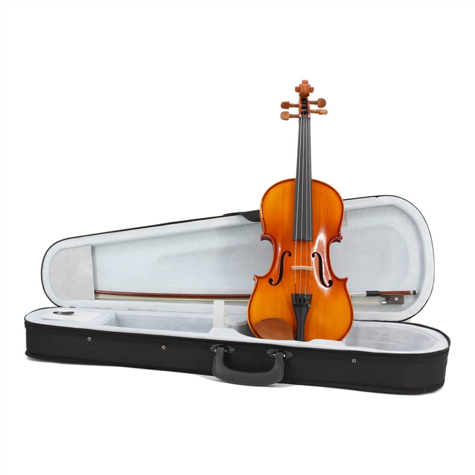 Estudiante violín Tamaño Completo 4/4 Estudiantes Violín para Principiantes Aprielo De Arce Violín Jujube Piezas con Muidad De Cajas De Arco (Color : 4/4)