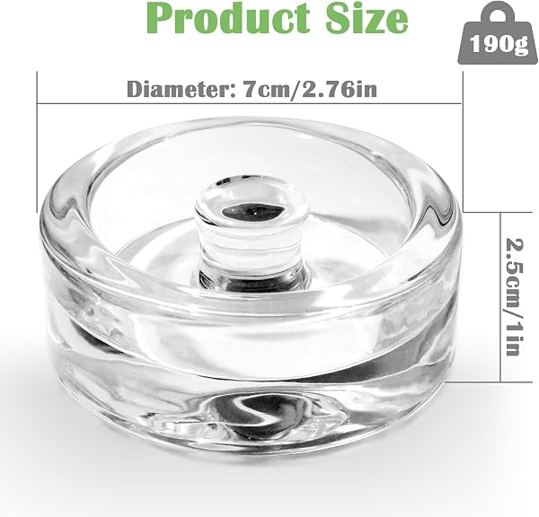 KORVORIA 2 Piezas Pesas de Fermentación, Pesos de 7 cm de Diámetro para Fermentar, para Fermentar Chucrut Kimchi - 2