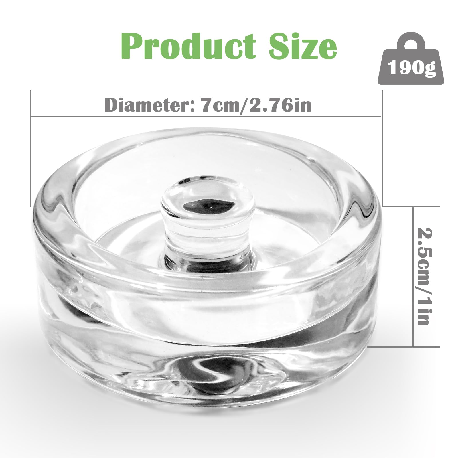 5 Pesi In Vetro Per Fermentazione | Diametro 7 Cm | Per Barattoli Bocca Larga, Crauti, Kimchi - Foto 7