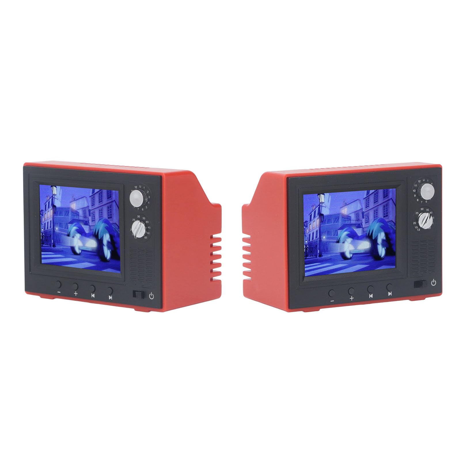 TV per Casa delle Bambole, TV in Miniatura in Plastica Riproducibile Vecchio Stile per Casa delle Bambole Fai-da-te