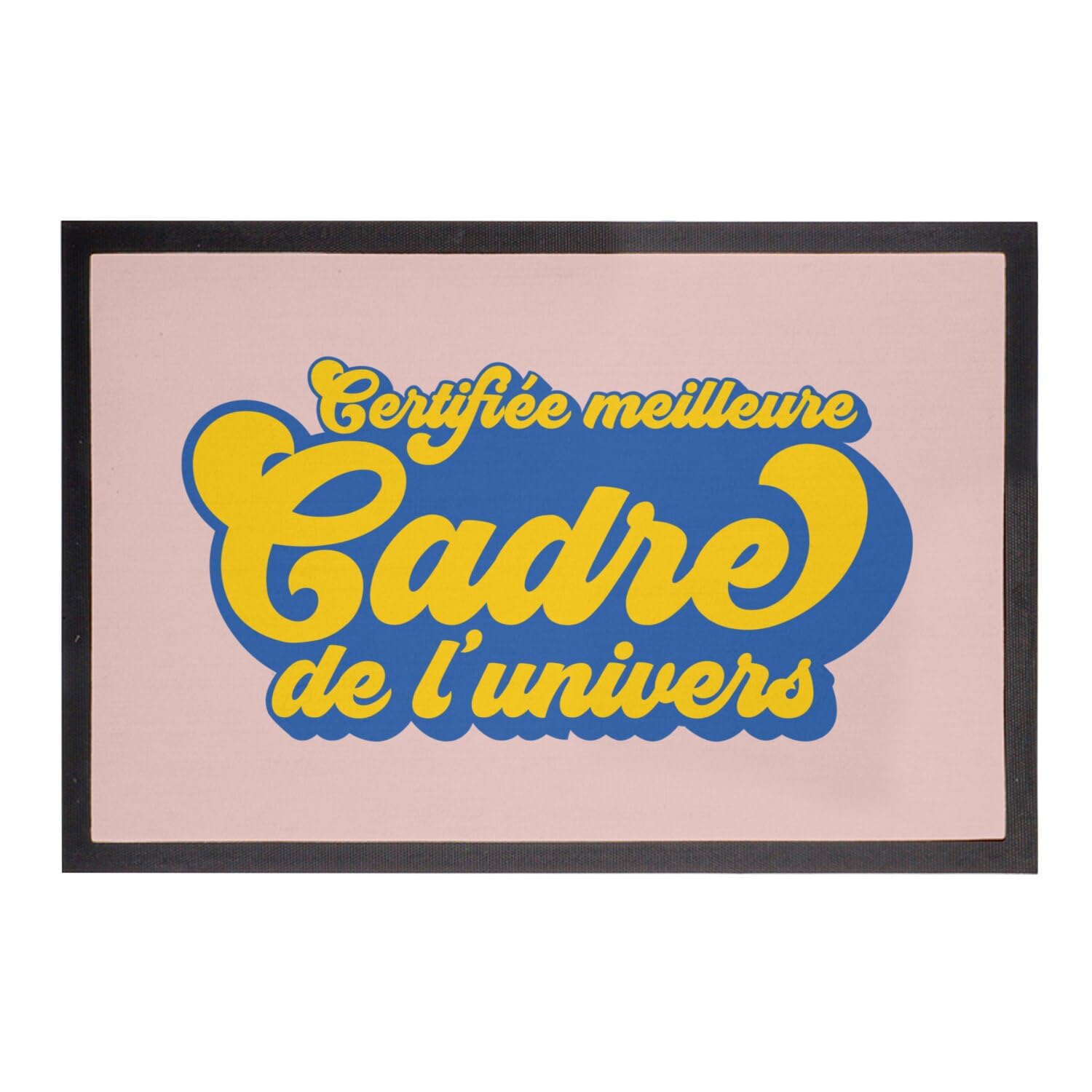 Paillasson rose 75x50cm Meilleure Cadre de l'univers pour bureau