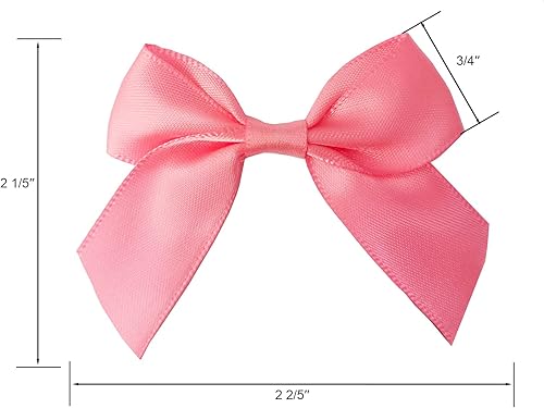 Miniatura 9 de Mini lazos de cinta de satén con pestañas adhesivas, 25 lazos negros para cake pops, manualidades, baby shower