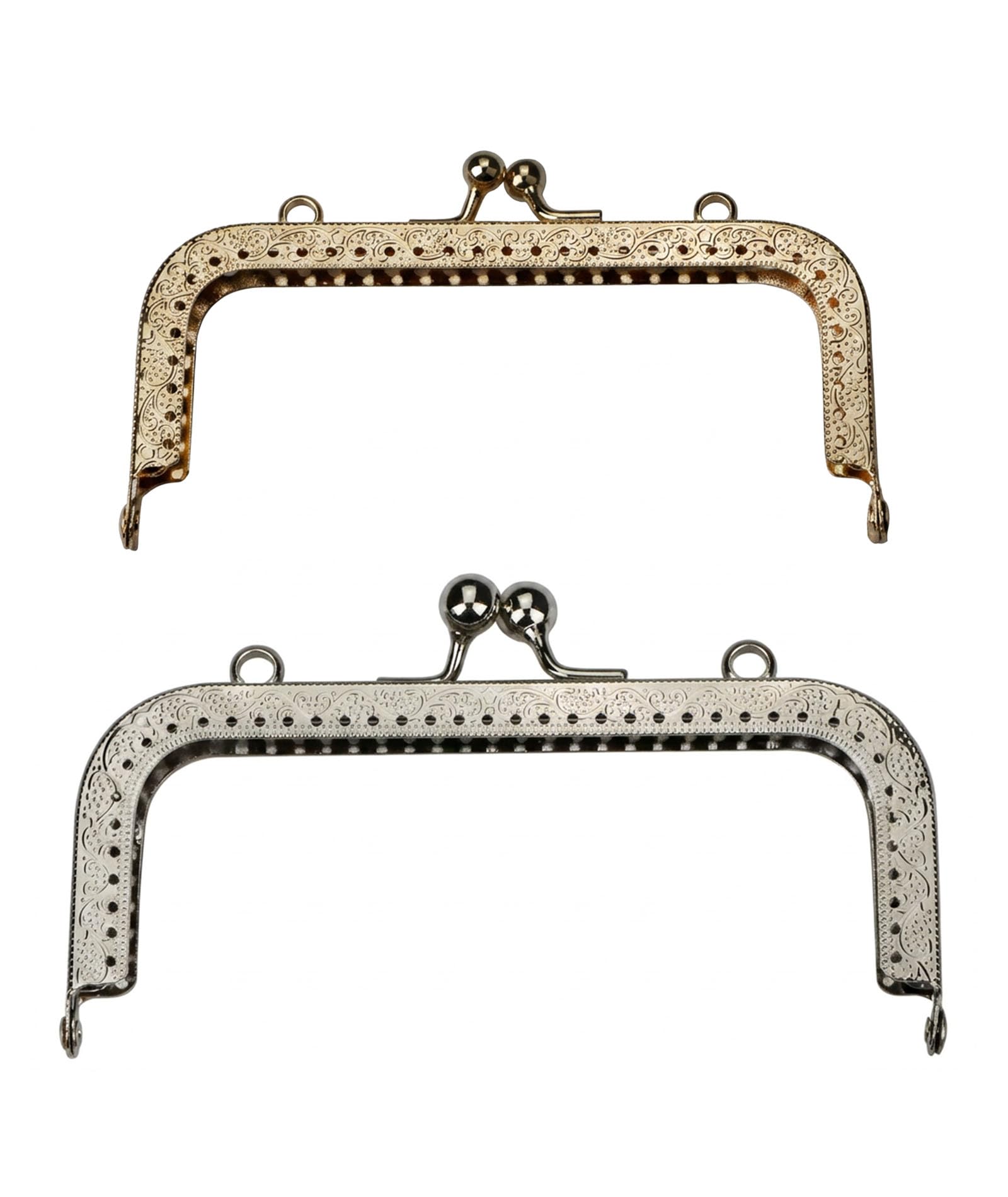 Truvart 2PCS Purse Making Material, Bag Handles for Bag Making, Square Embossed Purse Frames with Gold and Silver Finishes, Handmade Bags and Wallets, Easy Installation Design for DIY Enthusiasts-image-15
