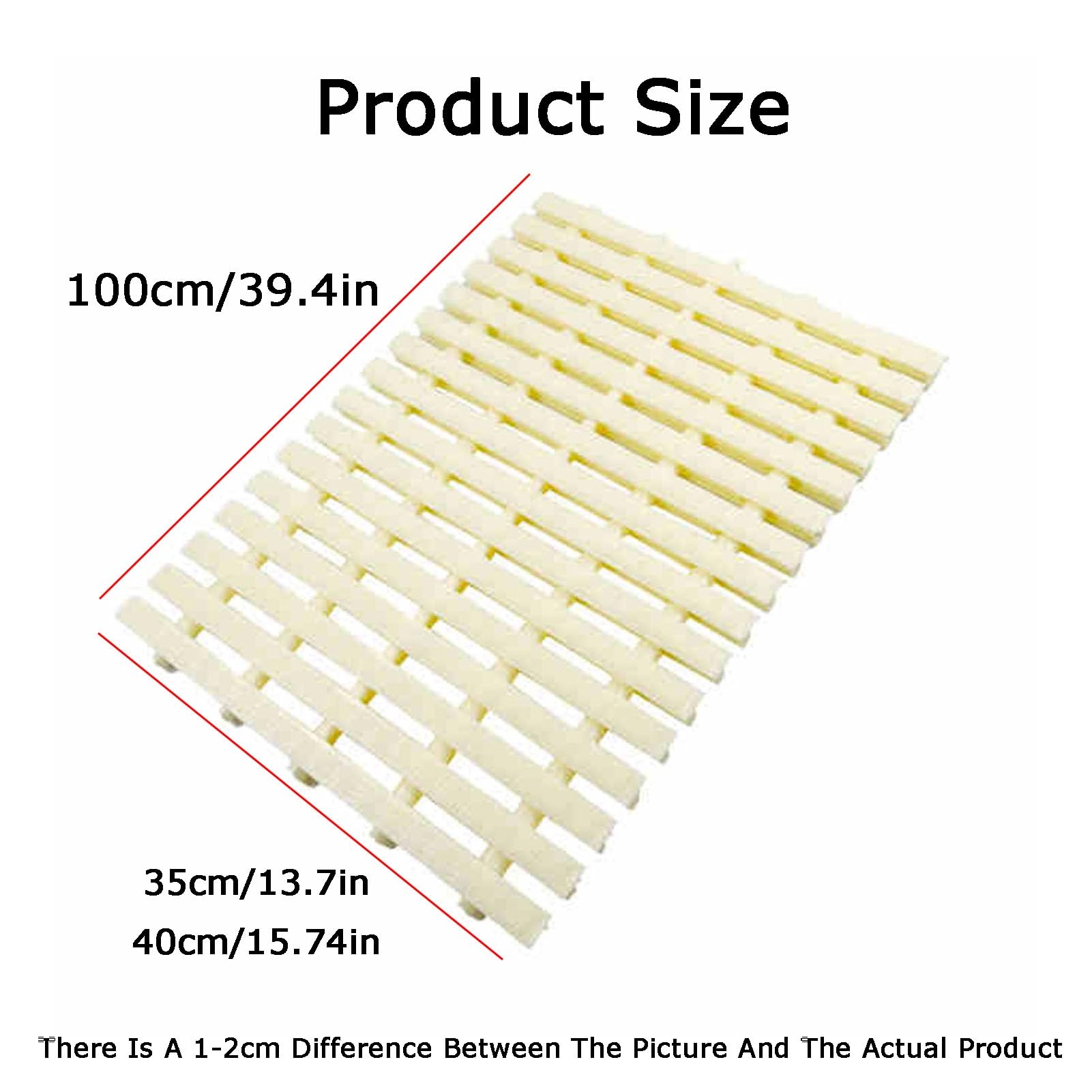 Griglia di drenaggio Premium per Piscina - Griglia di Troppo Pieno Rettangolare per vialetti, Passi carrai, patii e Bordi Piscina - 35x100 cm, 6 Pezzi, griglia per grondaia Resistente per Fa