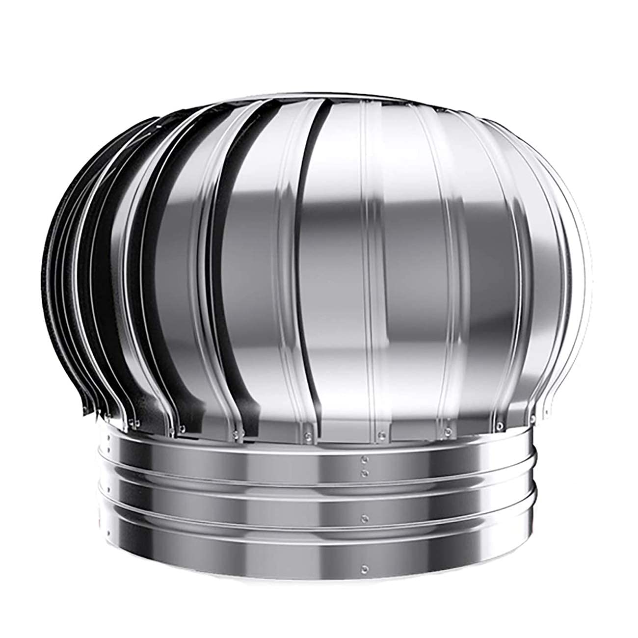 Chapeau de cheminee rotatif 200mm anti-refoulement et grille anti-oiseaux fixe