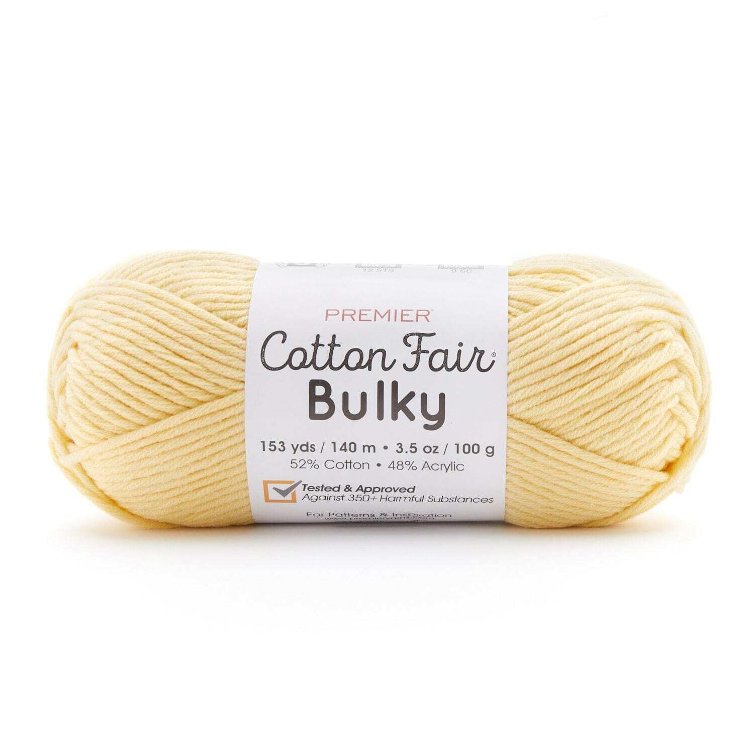 Hilo grueso Cotton Fair Bulky Daffodil suave para tejer sin esfuerzo