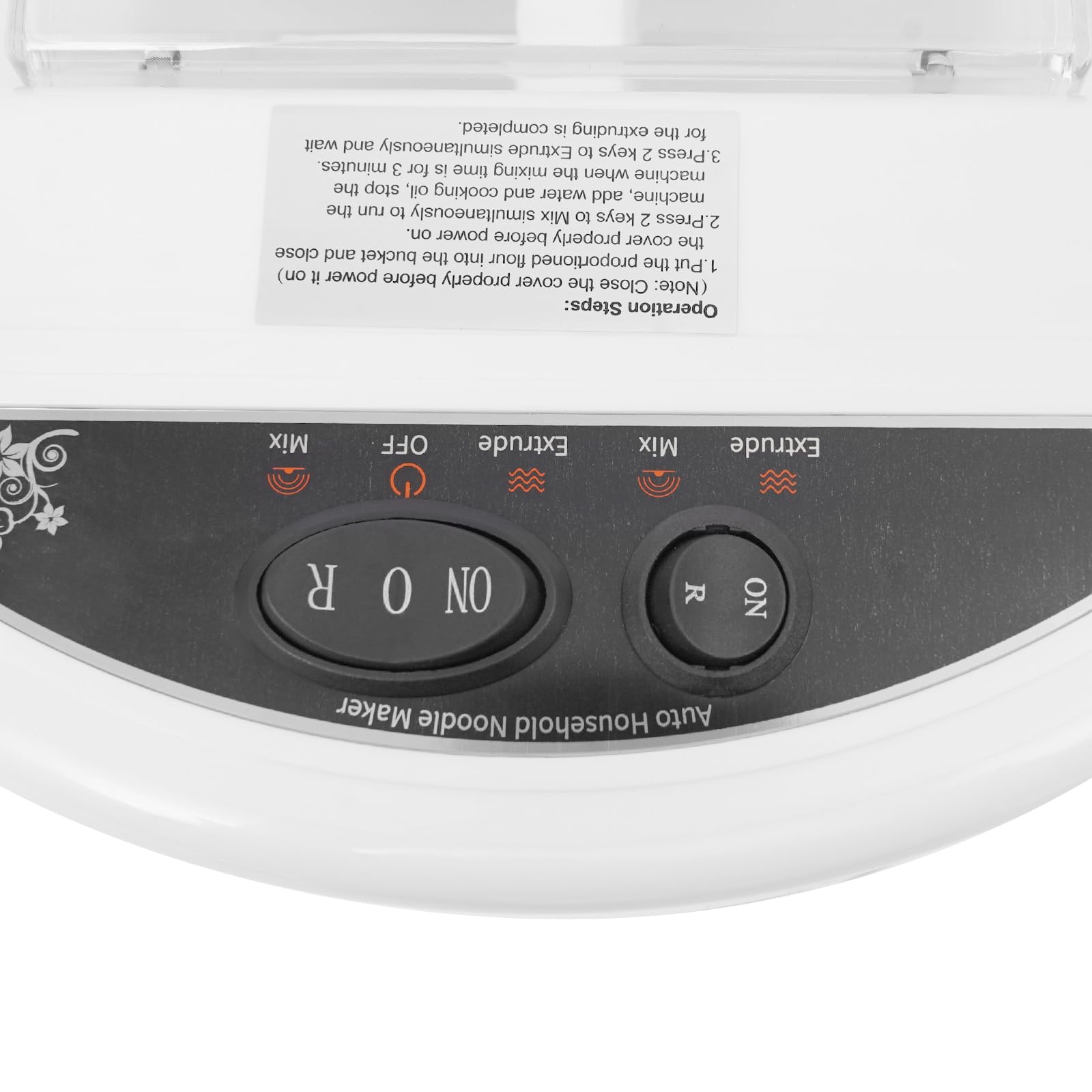 Machine à pâtes électrique avec 9 formes, machine à pâtes automatique pour pâtes fraîches et pâte, capacité de 500g, moteur en cuivre de 180W, machine à pâtes pour la maison, pâtes, raviolis, nouilles
