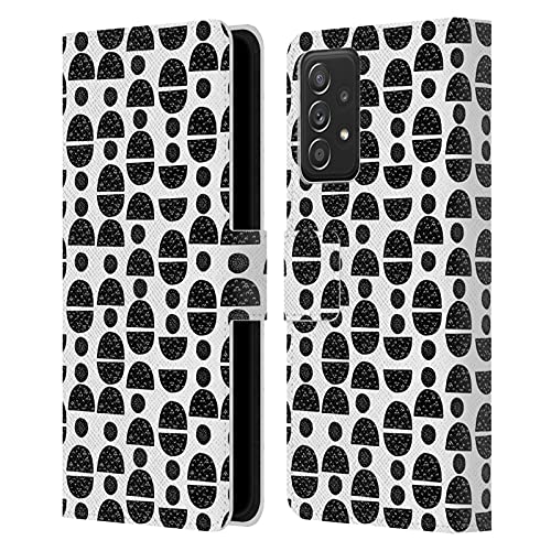 Étui portefeuille Galaxy A53 5G Andrea Lauren en cuir avec fentes cartes motif animaux marins